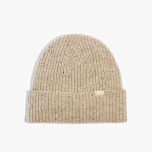 Madewell Chunky Merino Wool Cuffed Beanie - desert color